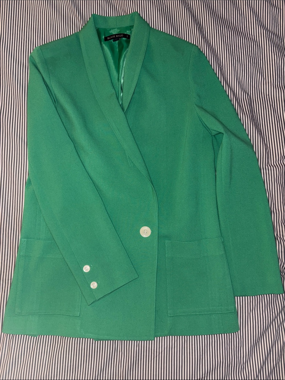 Black Halo Green Women's Blazer Jacket